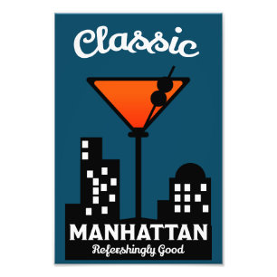 Manhattan Cocktail Wall Art Fotodruck