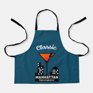 Manhattan Cocktail-Wandkunst Schürze