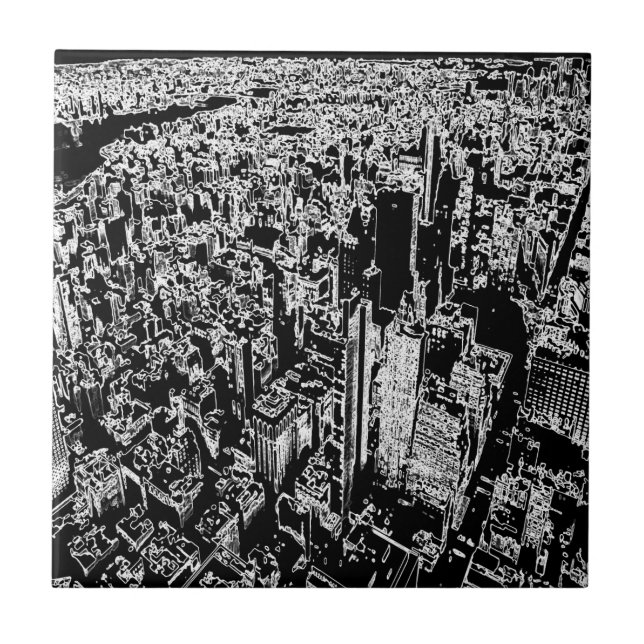 Manhattan entworfen fliese (Vorderseite)
