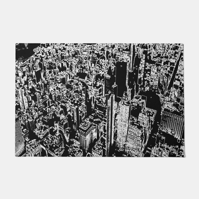 Manhattan entworfen fußmatte (Vorderseite)