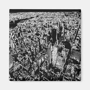 Manhattan entworfen magnet