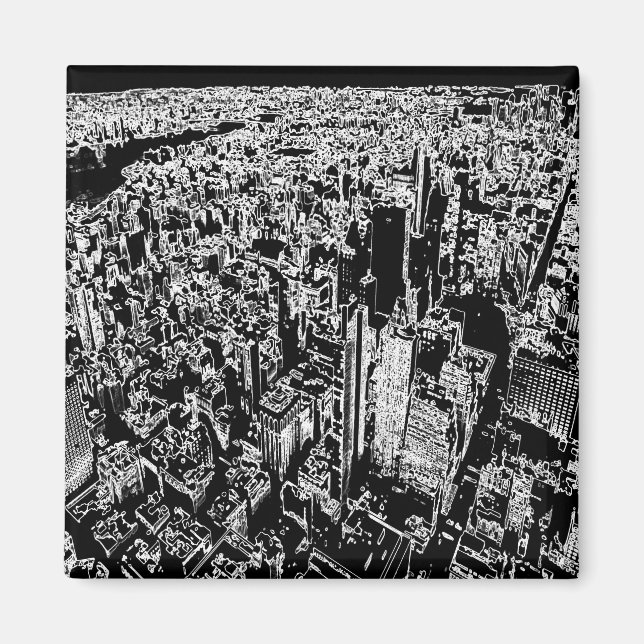 Manhattan entworfen magnet (Vorne)