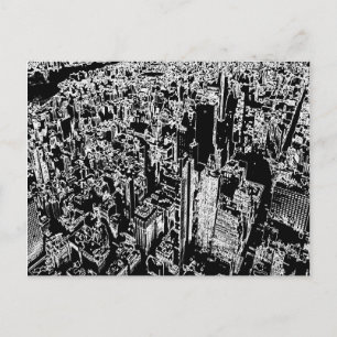 Manhattan entworfen postkarte