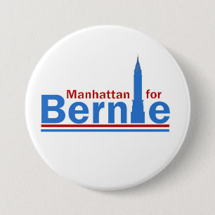 Manhattan für Bernie Button