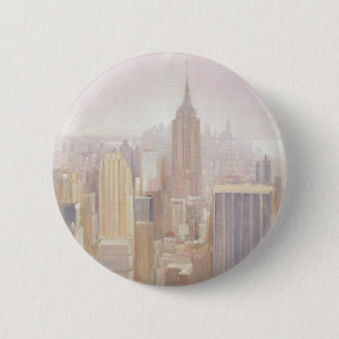 Manhattan im Nebel New York City Button