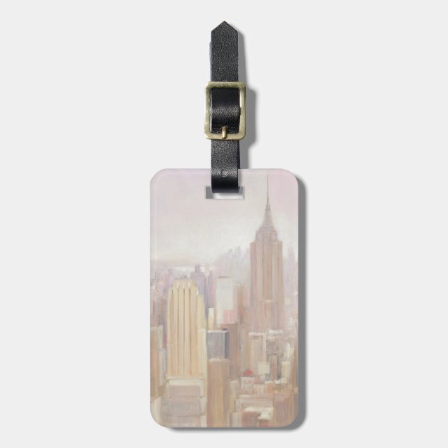 Manhattan im Nebel | New York City Gepäckanhänger (Vorderseite vertikal)