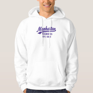 Manhattan Kansas Est. 1855 Retro-Uni Hoodie