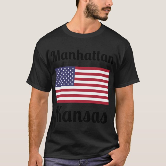 Manhattan Kansas Stylish Prints3 T-Shirt (Vorderseite)