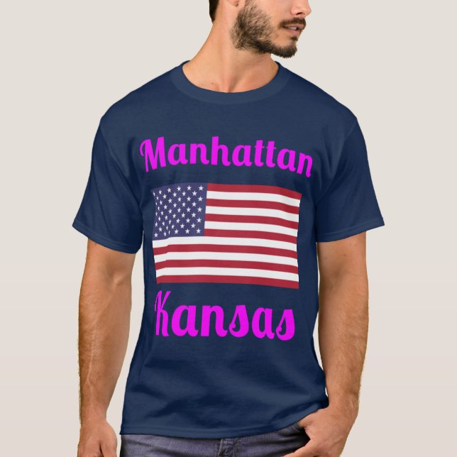 Manhattan Kansas Stylish Prints4 T-Shirt (Vorderseite)