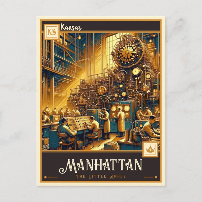 Manhattan, Kansas | VINTAG Postkarte (Vorderseite)