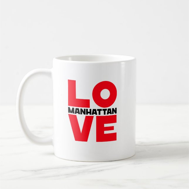 Manhattan Liebe Kaffee Tasse (Links)