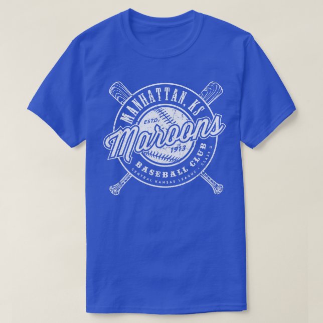 Manhattan Maroons Baseball T-Shirt (Design vorne)