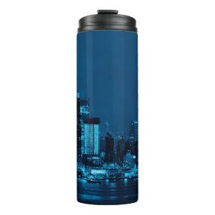 Manhattan Midtown-Wolkenkratzer und New York City Thermosbecher