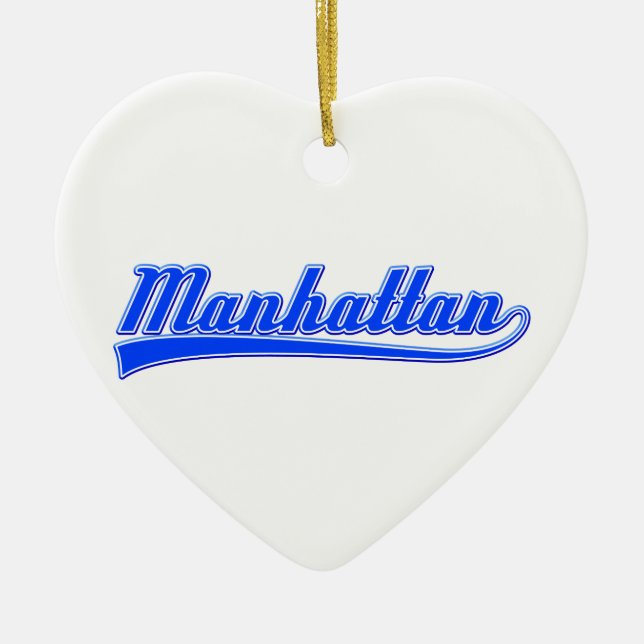 Manhattan mit Swash Keramik Ornament (Vorne)