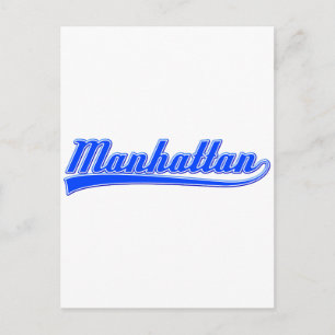 Manhattan mit Swash Postkarte