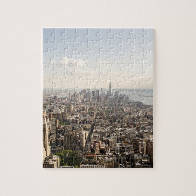 Manhattan New York Aerial View Puzzle (Vertikal)