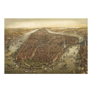 Manhattan New York City Altes Foto Erweiterung