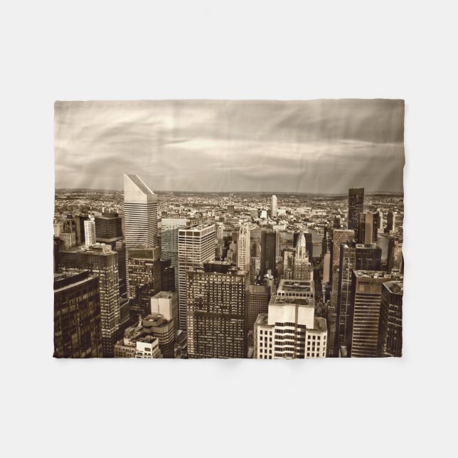 Manhattan New York City Fleecedecke (Vorderseite (Horizontal))