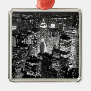 Manhattan New York City Ornament Aus Metall