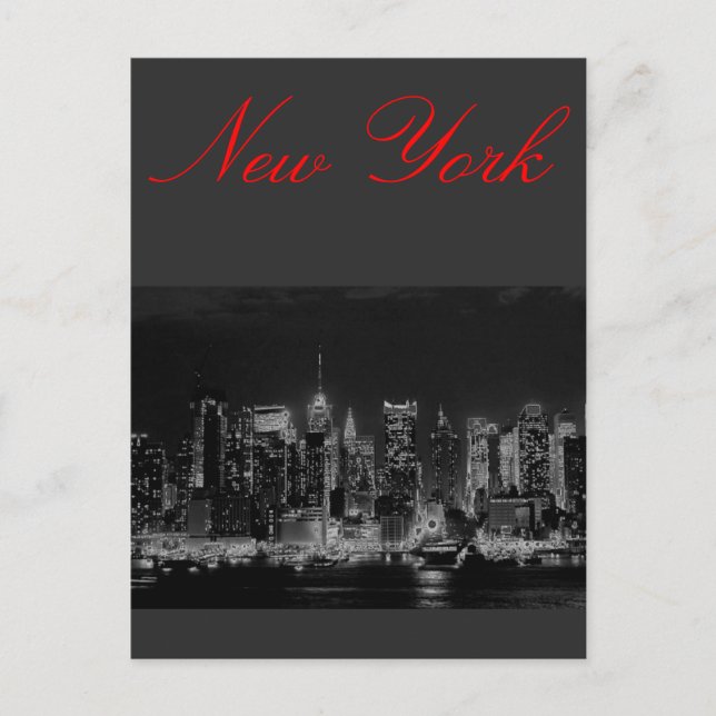 Manhattan New York City Postcard Postkarte (Vorderseite)