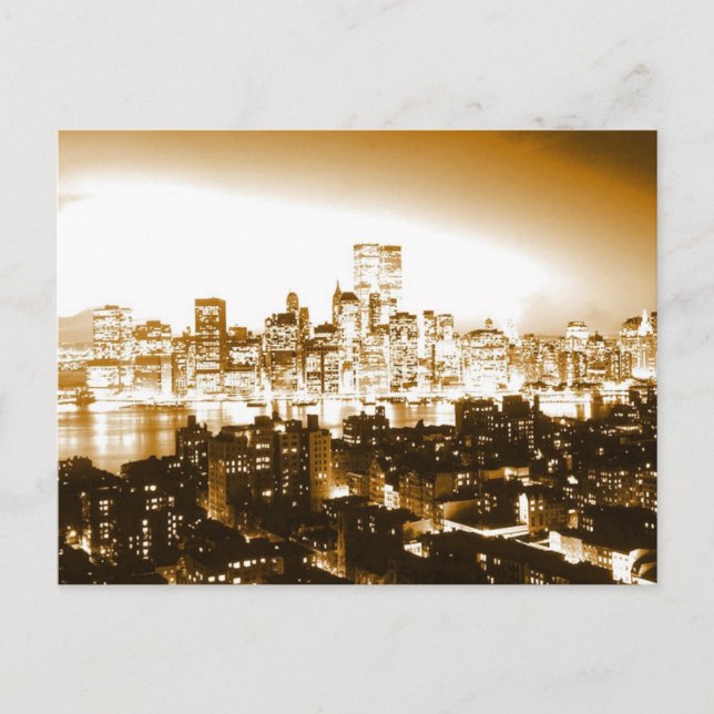 Manhattan New York Postkarte (Vorderseite)