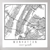 Manhattan New York Street Map