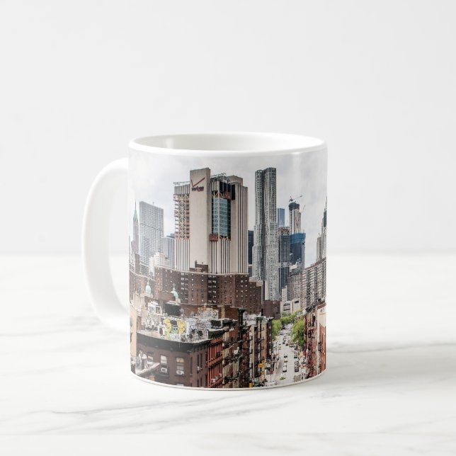 Manhattan, New Yorker Stadtbild-Foto Kaffeetasse (Vorderseite Links)