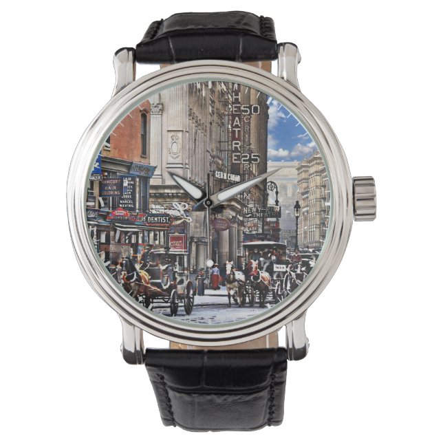 Manhattan NY – Long Acre Square New York c1905 Armbanduhr (Vorderseite)
