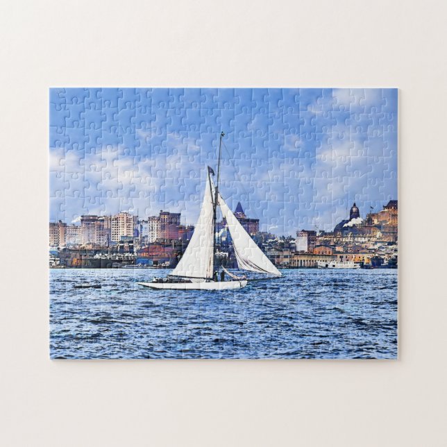 Manhattan NY - New Yorker Skyline Puzzle (Horizontal)