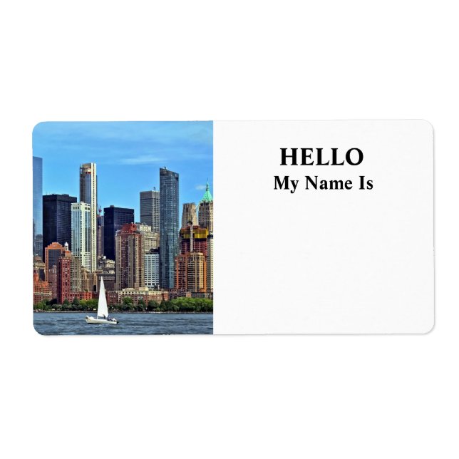 Manhattan NY - Sailboat By Manhattan Skyline (Vorne)