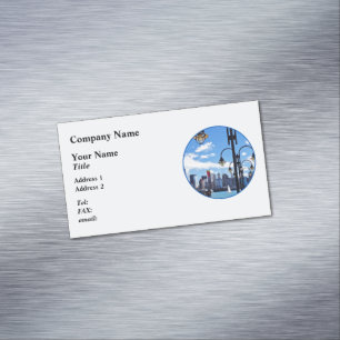 Manhattan NY - Skyline From Liberty Staat Park Magnetische Visitenkarte