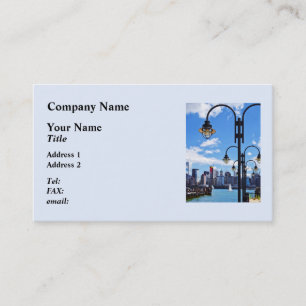 Manhattan NY - Skyline From Liberty Staat Park Visitenkarte