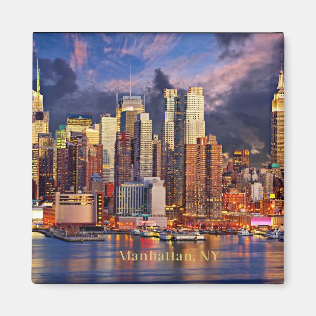 Manhattan, NY Skyline Magnet (Vorne)