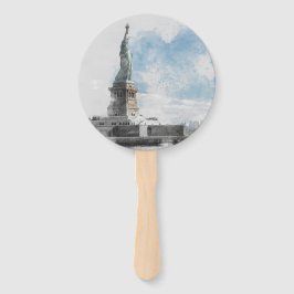 Manhattan Nyc Liberty Statue Fächer