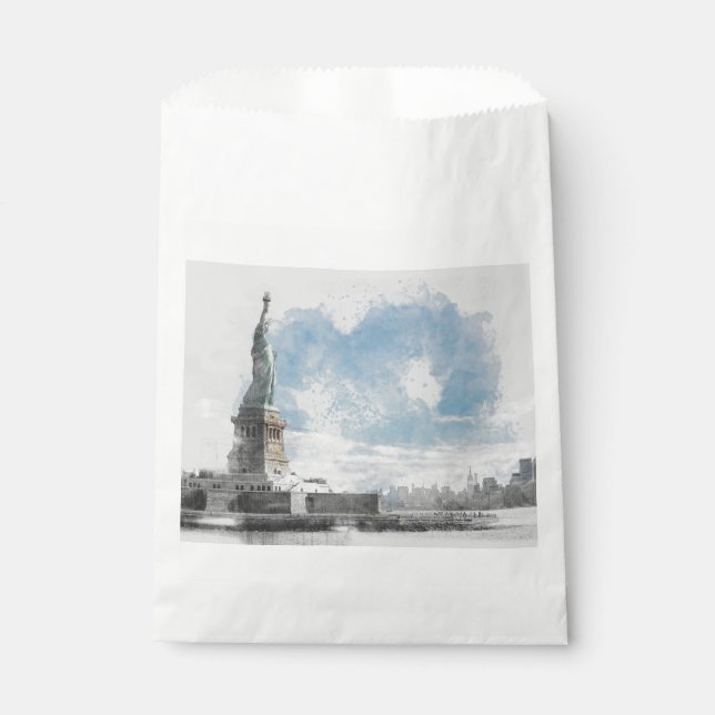 Manhattan Nyc Liberty Statue Geschenktütchen (Vorderseite)