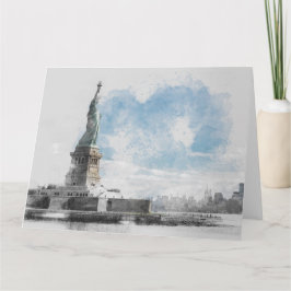 Manhattan Nyc Liberty Statue Karte