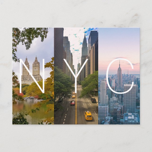 Manhattan NYC New York Postkarte (Vorderseite)