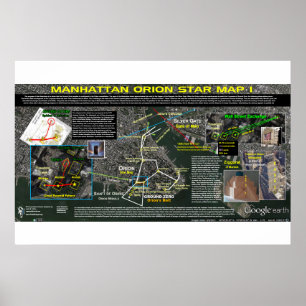 Manhattan Orion Star Karte 1 Poster