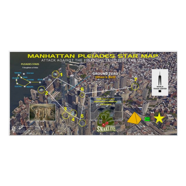 Manhattan Orion Star Map Poster (Vorderseite)