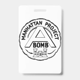 Manhattan Project Abzeichen Ausweis