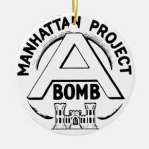 Manhattan Project Abzeichen Keramik Ornament