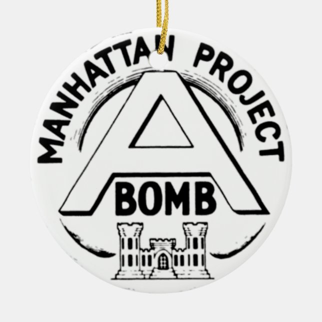 Manhattan Project Abzeichen Keramik Ornament (Vorne)
