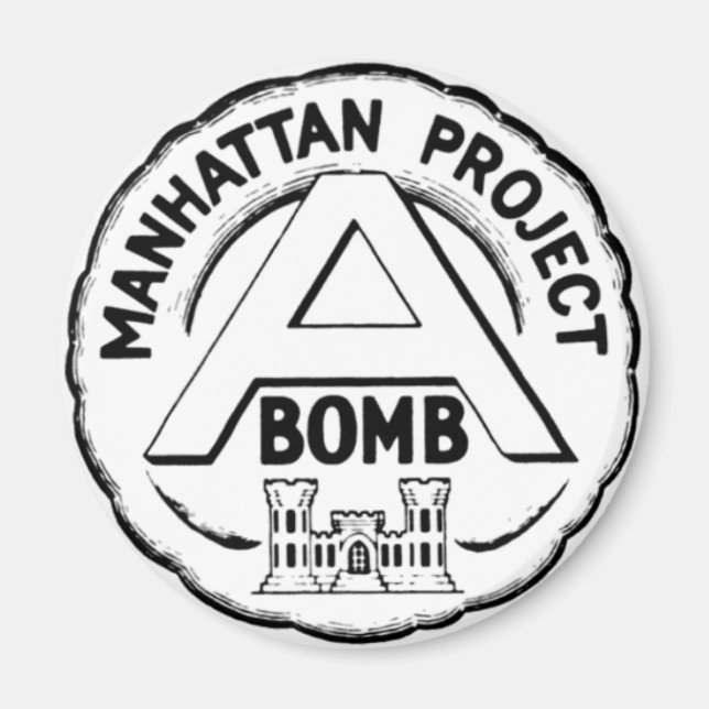Manhattan Project Abzeichen Magnet (Vorne)