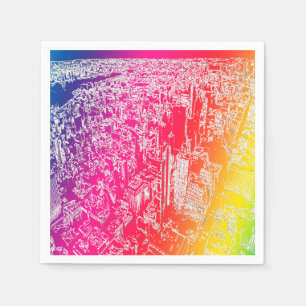 Manhattan Regenbogen Serviette
