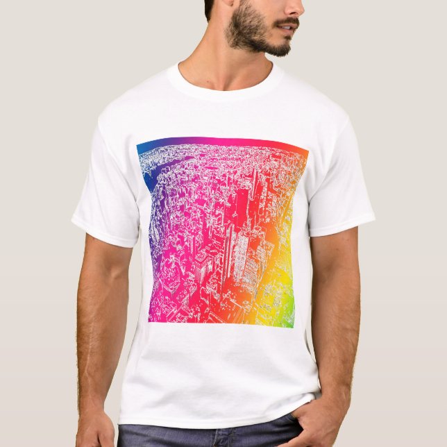 Manhattan Regenbogen T-Shirt (Vorderseite)