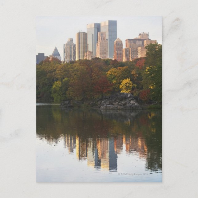 Manhattan Skyline 2 Postkarte (Vorderseite)