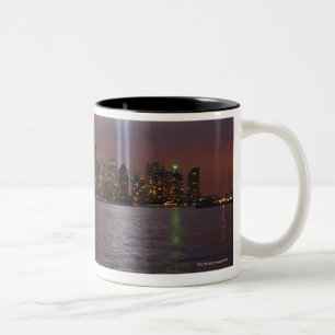 Manhattan-Skyline 2 Zweifarbige Tasse