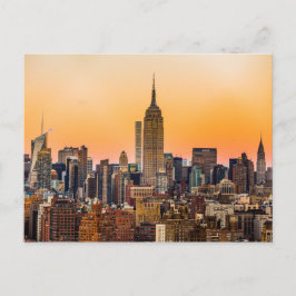 MANHATTAN SKYLINE AT SUNSET, NEW YORK, USA POSTKARTE