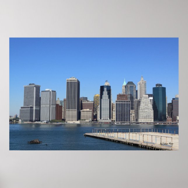 Manhattan Skyline, New York City Poster (Vorne)