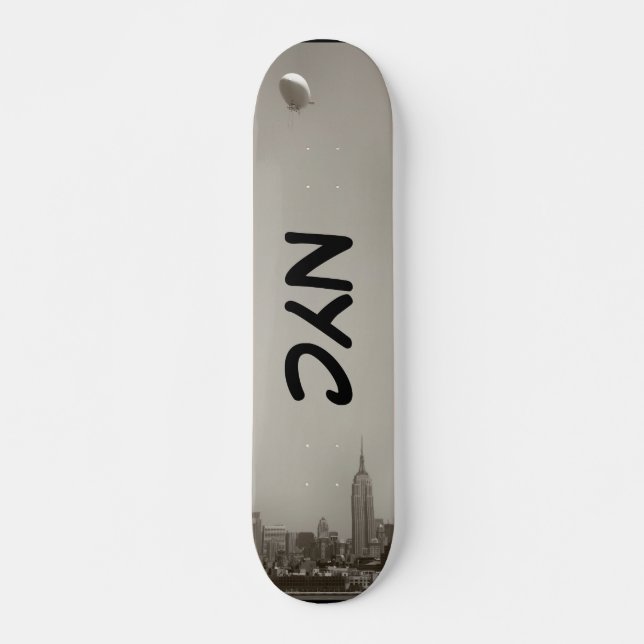Manhattan-Skyline, NYC Skateboard (Vorne)